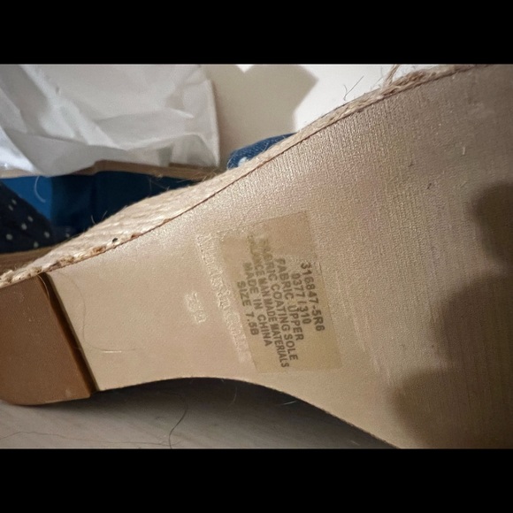 Victoria Secret Denim Blue Slingback Heels 7.5 with Matching A-line Dress/M/8. - Picture 10 of 10